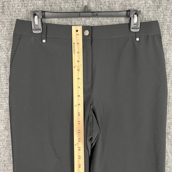 Chicos Pants Womens Medium Black Stretch Weekends Business Office Formal - Picture 8 of 9